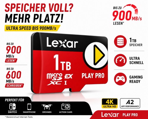 Scheda lexar play pro - play,