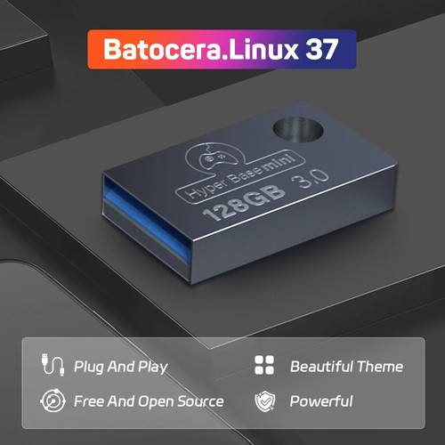 Batocera 128gb usb stick - 128gb,